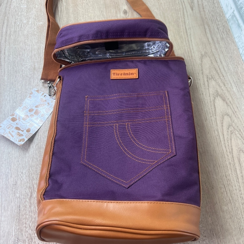 Tirrinia 4 Bottle Wine Cooler‎ Tote Bag For Travel